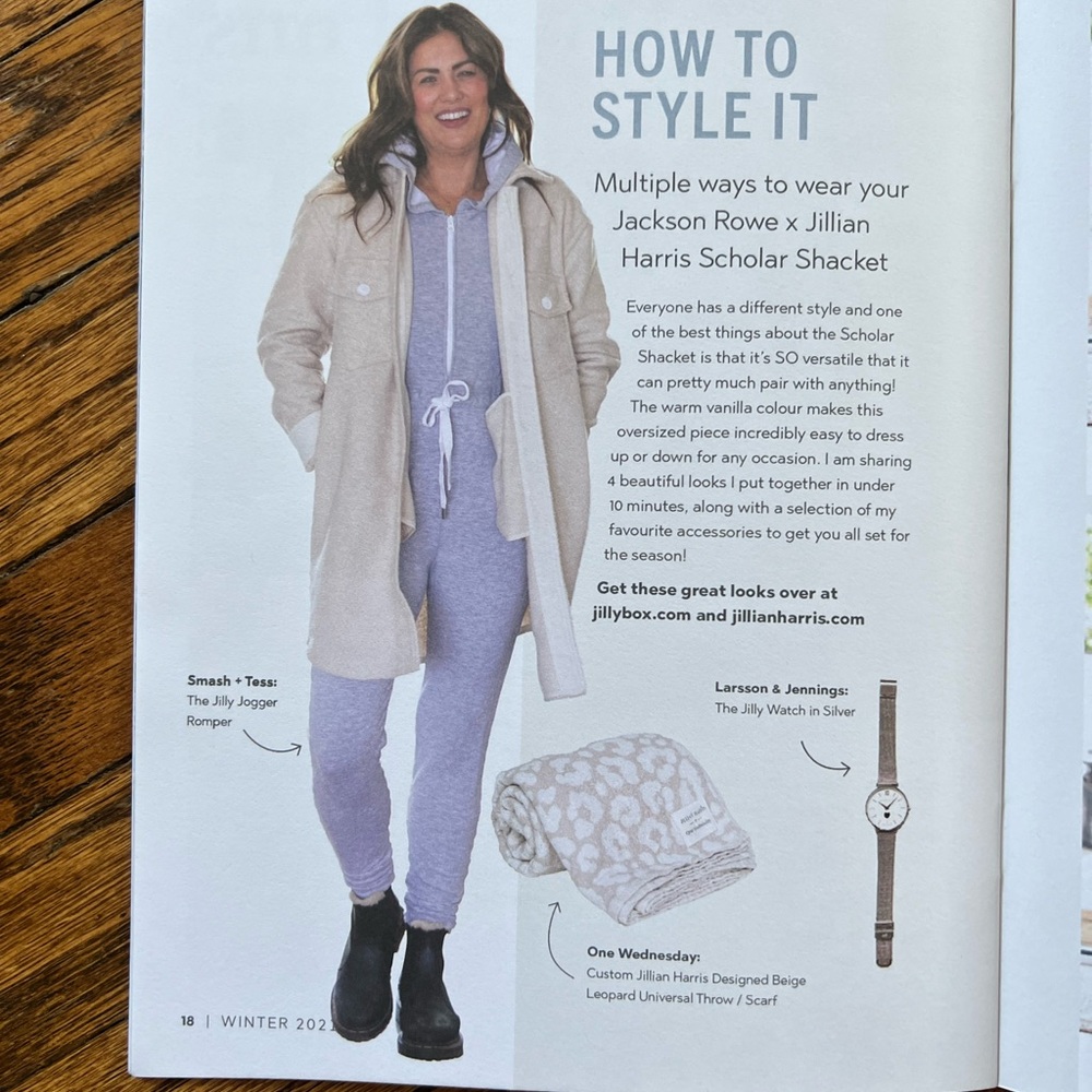 Winter 2021 Jilly Box Jackson Rowe Scholar Jacket size Medium